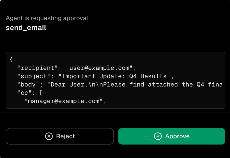 approval request illustration